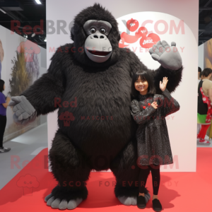 nan Gorilla mascot costume character dressed with a Mini Dress and Beanies