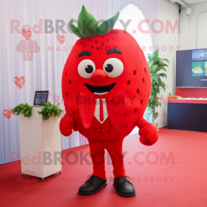 Red Strawberry maskot...