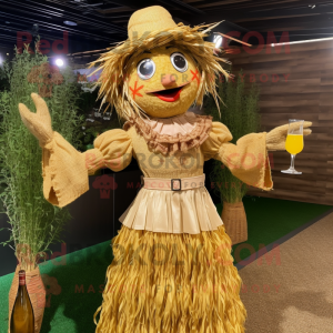 Guld Scarecrow maskot...