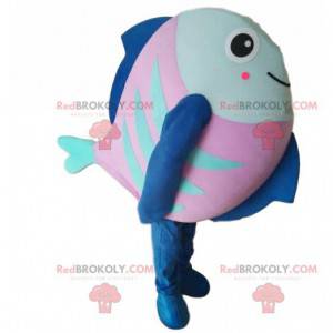 Costume da pesce rosa, blu e verde, costume da mare -