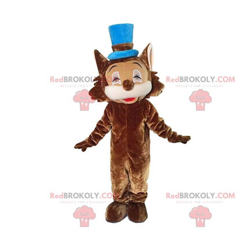 Brown lion costume with a top hat - Redbrokoly.com