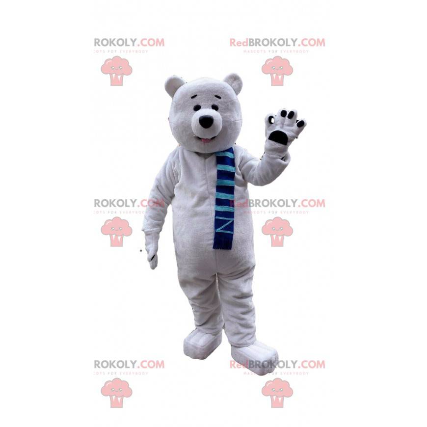 Déguisement d'ours polaire géant, mascotte d'ours blanc -