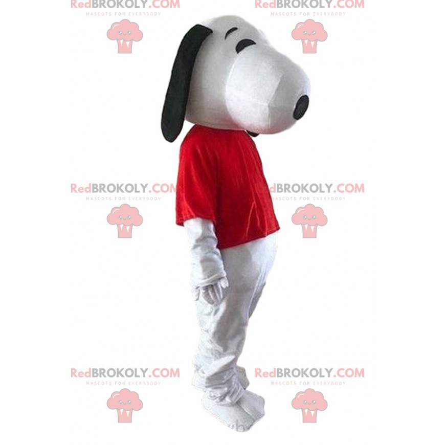 Snoopy, a famosa fantasia de cão de desenho animado -