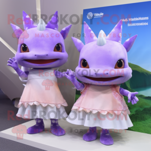 Lavendel Axolotls mascotte...