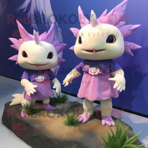 Lavendel Axolotls mascotte...