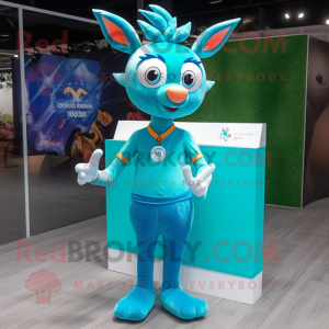 Turquoise ree mascotte...