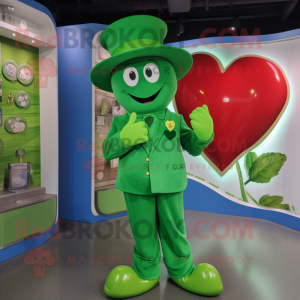 Green Heart maskot kostume...