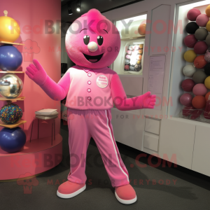 Pink Juggle mascotte...