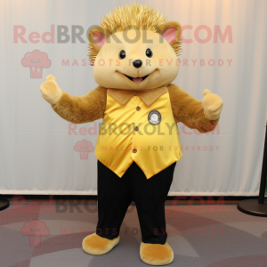 Gold Hedgehog mascotte...