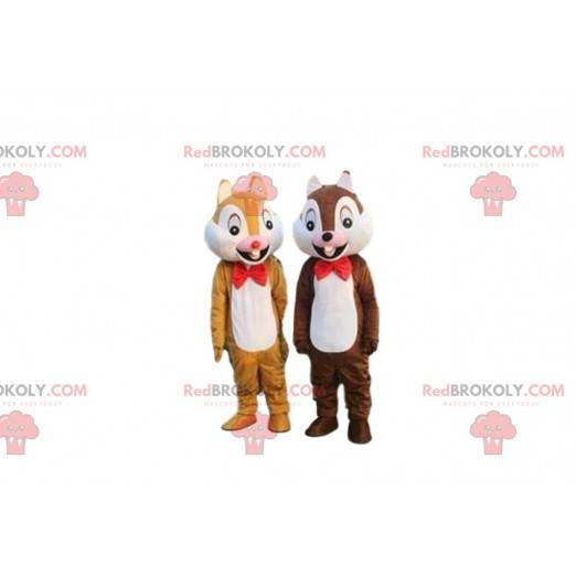 Tic and Tac costumes, famous cartoon squirrels - Redbrokoly.com