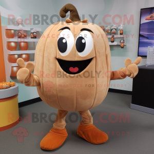 Tan Pumpkin maskot...