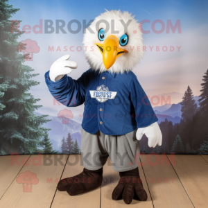 Blue Bald Eagle mascotte...