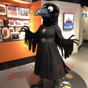 Svart Blackbird maskot...