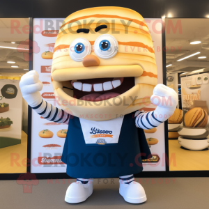 Cream Hamburger maskot...