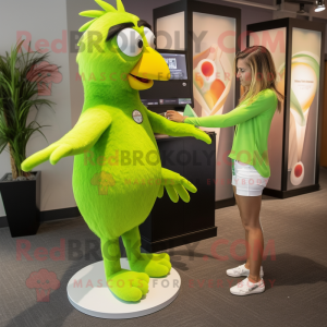 Lime Green Hawk mascotte...