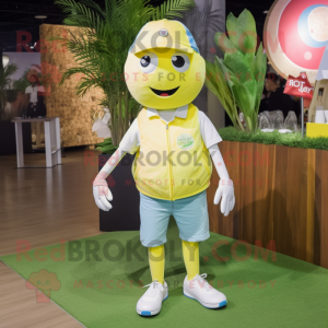 Citrongul golfboll maskot...