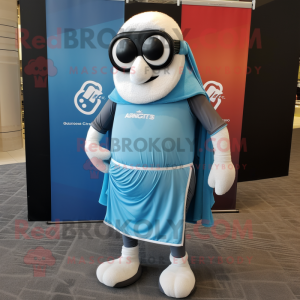 Himmelblå Guinness maskot...