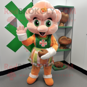 Peach Celtic Cross maskot...