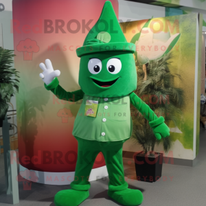 Grønn anheng maskot kostyme...