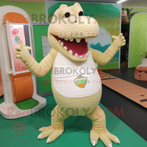 Tan krokodil mascotte...