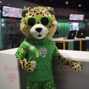 Green Cheetah mascotte...