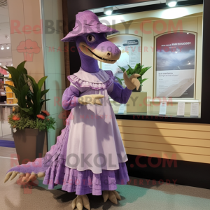 Lavendel Spinosaurus maskot...