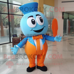 Sky Blue Orange mascotte...