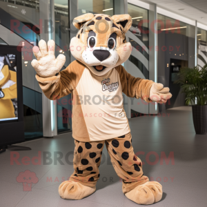 Tan Leopard mascotte...