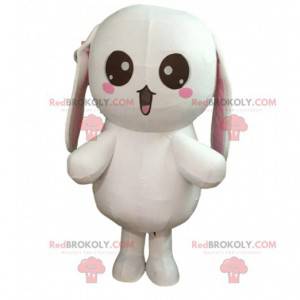 Very funny big white rabbit costume, plushie costume -