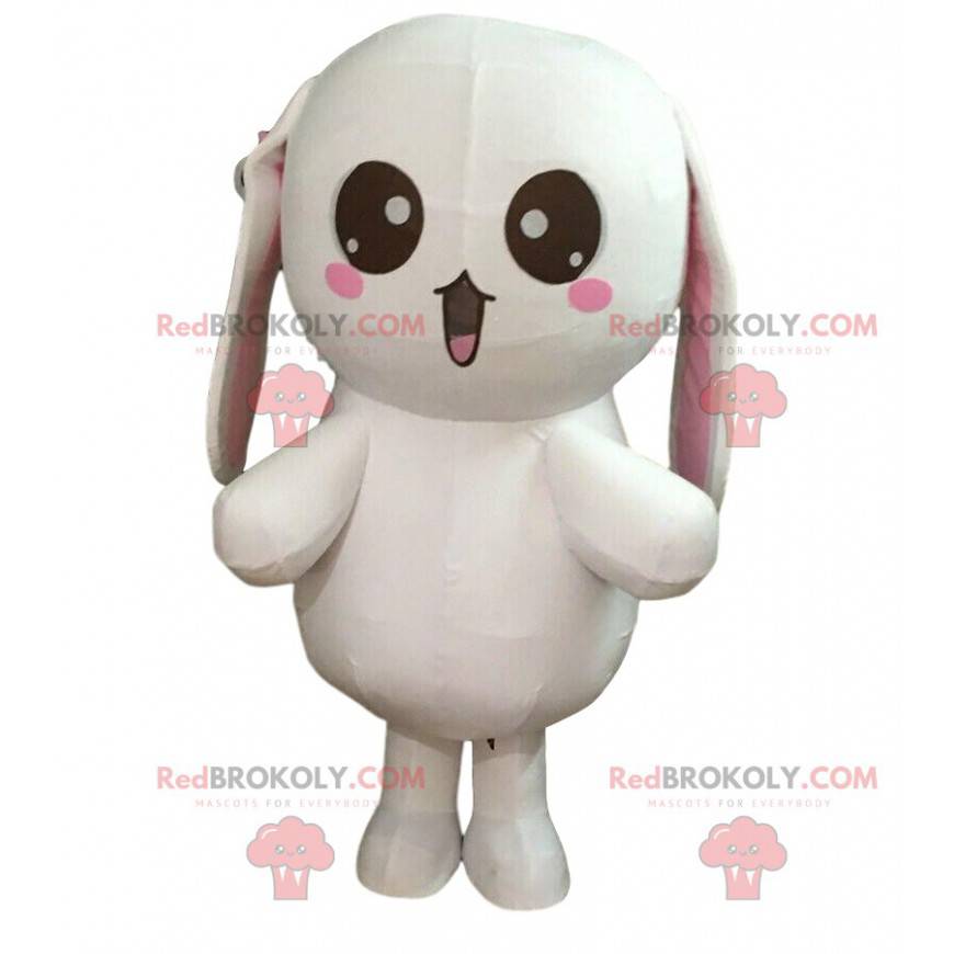 Déguisement de gros lapin blanc très amusant, costume de doudou