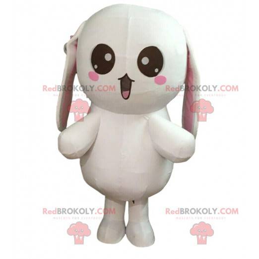Very funny big white rabbit costume, plushie costume -