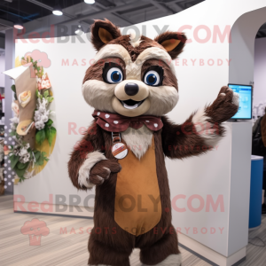 Brown Raccoon mascotte...