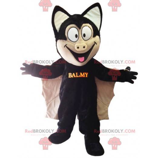 Vacker svart bat maskot - Redbrokoly.com