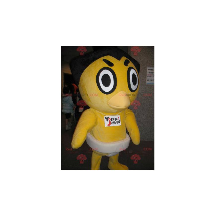 Mascotte de poussin jaune de canard - Redbrokoly.com