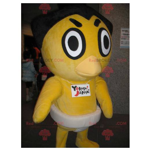 Mascotte de poussin jaune de canard - Redbrokoly.com