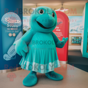 Costume de mascotte Teal...