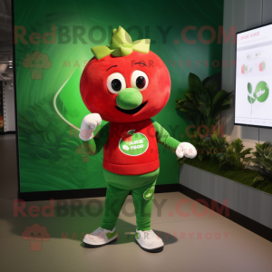 Green Strawberry mascotte...