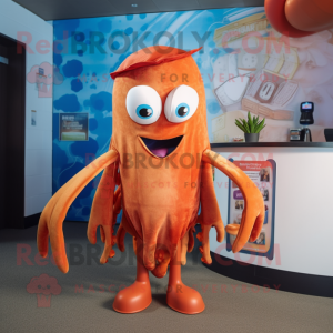 Rust Squid maskot kostume...