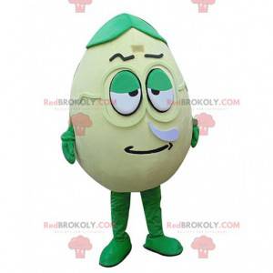 Zelené vejce maskot, obří a zábavné, vejce kostým -