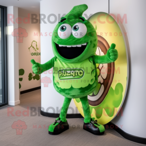 Lime Green Pizza mascotte...