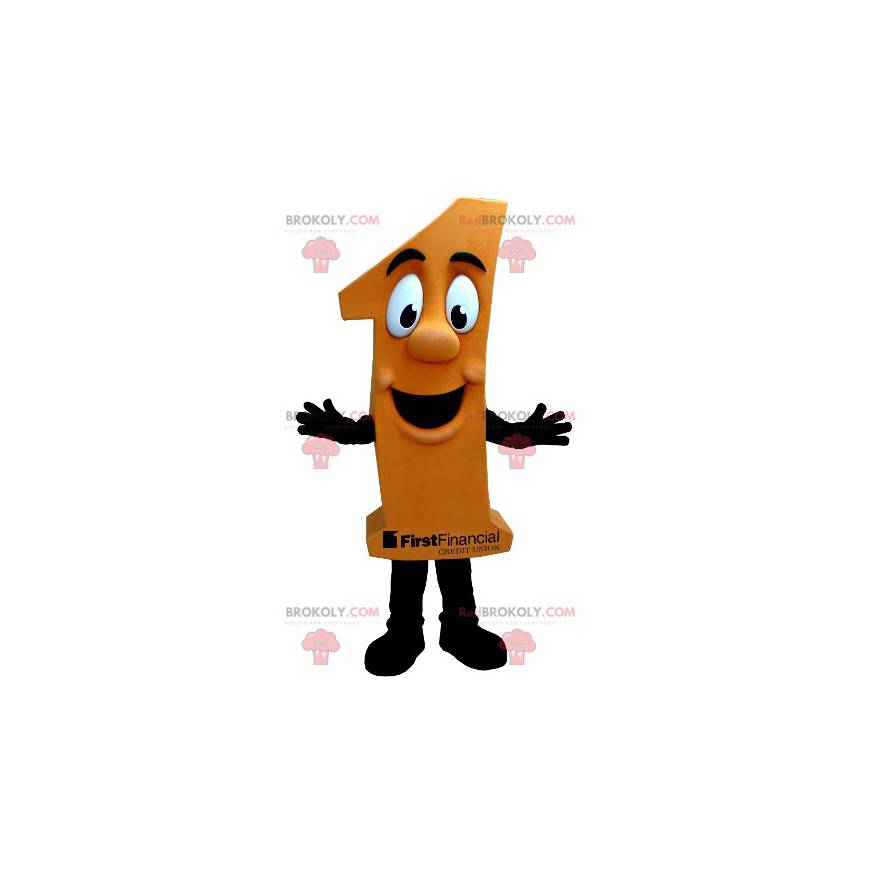 Maskot postava oranžová - Redbrokoly.com