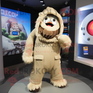 Beige Cyclops mascotte...