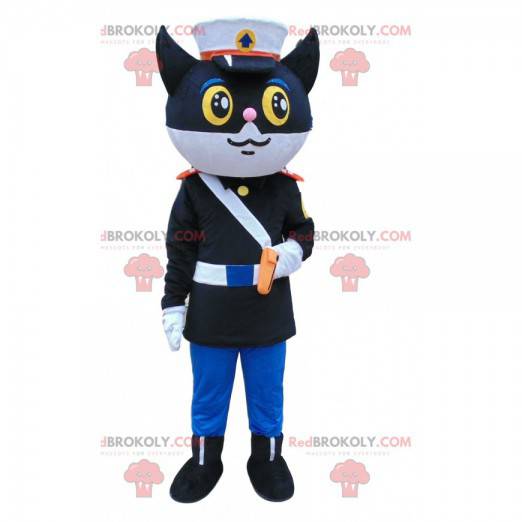 Mascotte del gatto della polizia, costume da poliziotto -