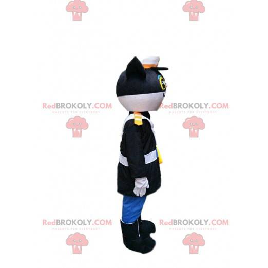 Mascotte de chat policier, costume de gendarme - Redbrokoly.com