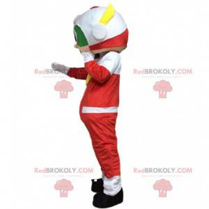 Mascotte d'astronaute, costume de pilote de courses -