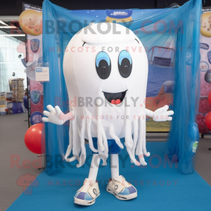 White Jellyfish mascotte...