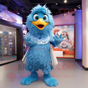 Sky Blue Eagle maskot...