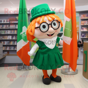 Peach Irish Flag maskot...