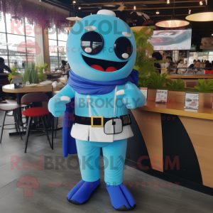 Sky Blue Sushi maskot...