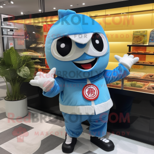 Sky Blue Sushi maskot...